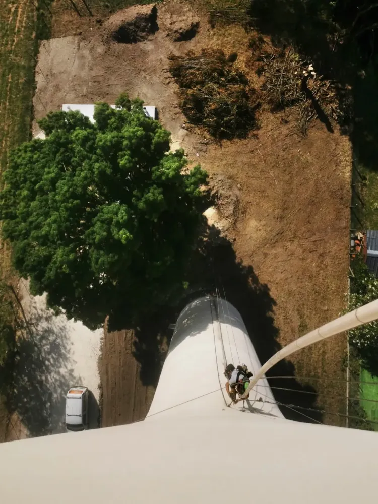 Intervention sur château d'eau